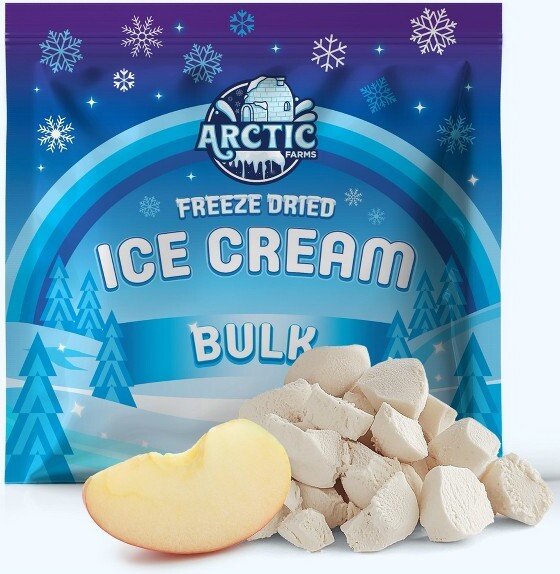 Arctic Farms Freeze Dried Ice Cream That Does Not Melt (Bits) (Snow Apple) ()