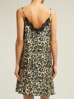 Thumbnail for your product : Icons Jasmin Leopard Print Silk Blend Slip Dress - Womens - Leopard