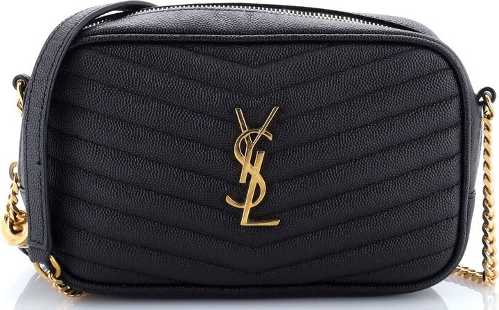 Saint Laurent Lou Camera Bag Matelasse Chevron Leather Mini