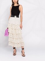 Thumbnail for your product : Zimmermann Ruffled Polka Dot Maxi Skirt