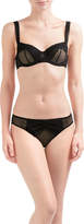 Thumbnail for your product : Chantal Thomass Dotted Tulle Panel Bra
