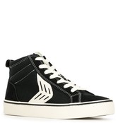 Thumbnail for your product : Cariuma CATIBA High Stripe Black Suede and Canvas Contrast Thread Sneaker