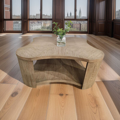 East Urban Home Walnut MDF And Oak Living Room Cocktail Table