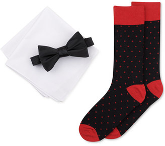 Bar III Men's Bow Tie, Pocket Square & Socks Set, Only at Macy's
