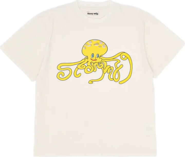 Story mfg. Grateful octopus-graphic T-shirt