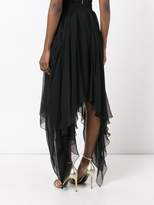 Thumbnail for your product : Balmain asymmetric sheer skirt
