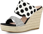 Thumbnail for your product : Allegra K Women's Polka Dots Platform Espadrille Wedge Heel Sandals Black 5.5