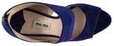 Thumbnail for your product : Miu Miu Suede Peep Toe Sandal