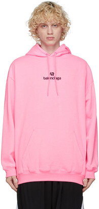 Balenciaga Pink Sponsor Hoodie - ShopStyle