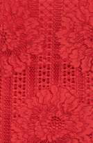 Thumbnail for your product : Tadashi Shoji High Neck Stripe Lace Sheath Dress