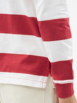 Thumbnail for your product : Polo Ralph Lauren Logo-embroidered Striped Cotton-jersey Rugby Shirt - Red White