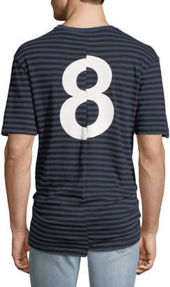 Joe's Jeans Men's "8" Oversized Striped T-Shirt