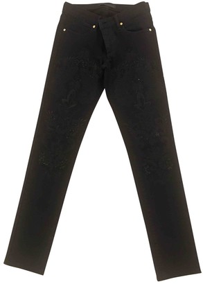 Juicy Couture Black Cotton Trousers for Women