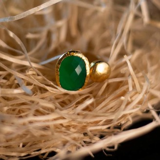 Donatella Balsamo Jewellery Jaipur Hammered Gold Ring