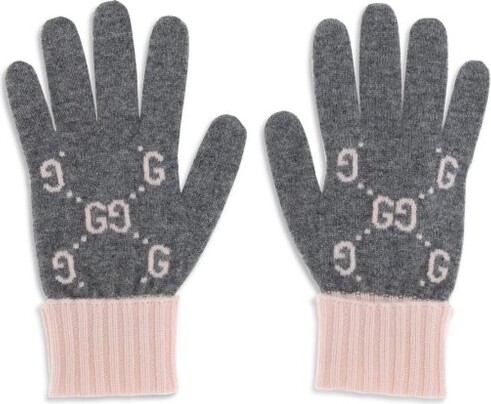 Gucci GG-embroidered tulle gloves - ShopStyle