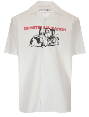 Off-White Graphic Print Short-Sleeve Shirt