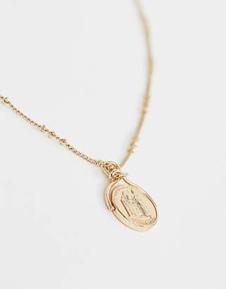 Warehouse coin necklace in gold