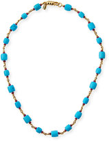 Thumbnail for your product : Paul Morelli Turquoise Barrel Bead Necklace with Rubies
