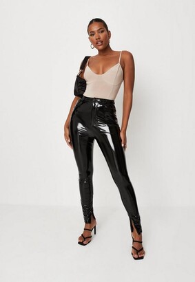 missguided vinyl pants