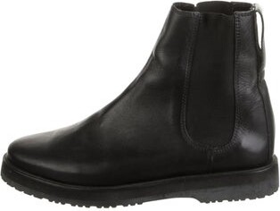 Mari Giudicelli Leather Ankle Chelsea Boots Black Round-Toes Platform Unfortunately, due to restrictions, this item may not be eligible for shipping in all areas. | Mari Giudicelli Leather Chelsea Boots in Black, Women's IT 40 | 10