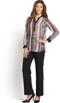 Thumbnail for your product : Savoir Contrast Yoke Work Wear Blouse