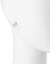 Thumbnail for your product : Jude Frances Provence Small Diamond Hoop Earrings