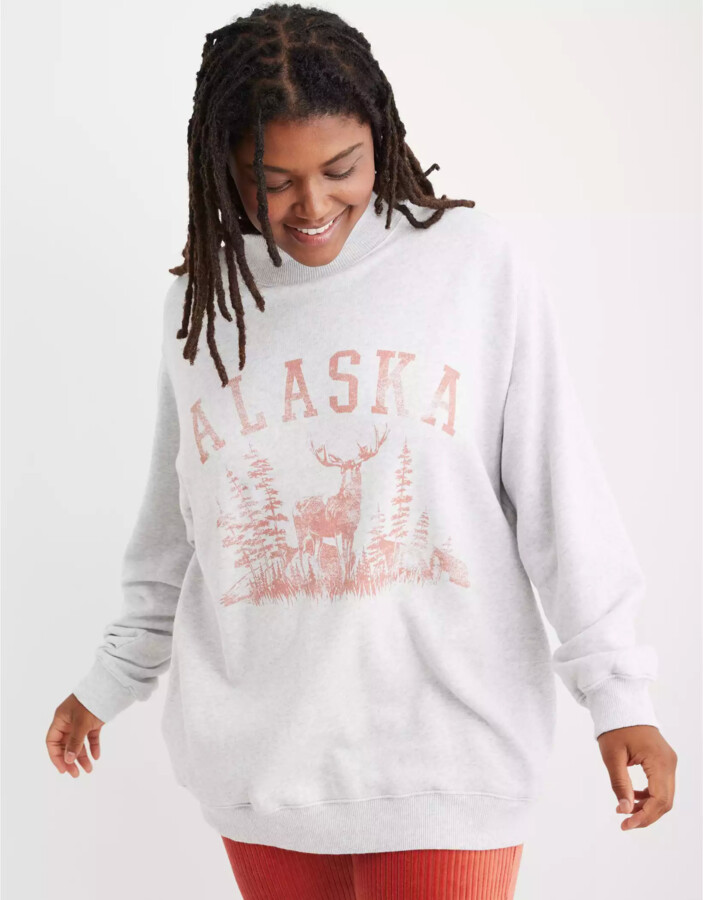 aerie offline twist back sweatshirt
