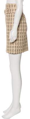 Prada Metallic Knee-Length Skirt Gold Metallic Knee-Length Skirt