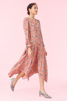 Thumbnail for your product : Rebecca Taylor Ikat Paintbrush Silk Jacquard Dress