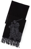 Thumbnail for your product : Ralph Lauren Big Pony Wool-Blend Scarf