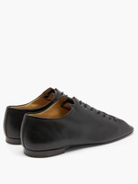 Thumbnail for your product : Lemaire Crepe-sole Grained-leather Shoes - Black