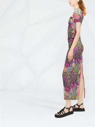 Rotate by Birger Christensen Floral-Print Bodycon Midi Dress