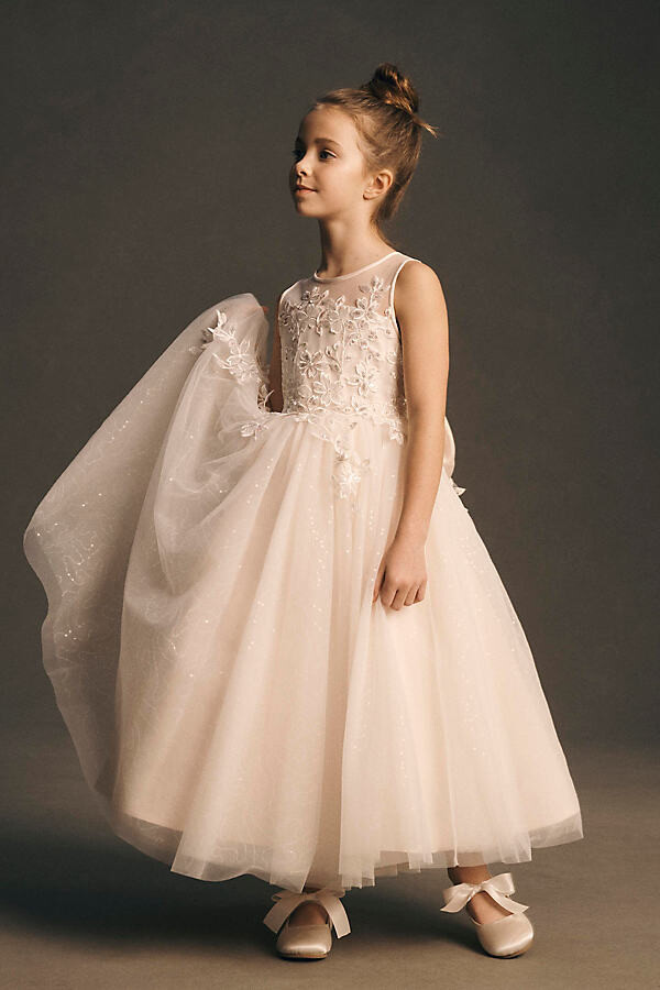Princess Daliana Sparkle Appliqué Flower Girl Dress ShopStyle