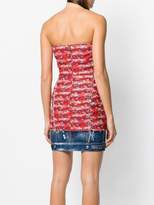 Thumbnail for your product : DSQUARED2 fitted dress with denim hem