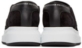 Thumbnail for your product : Alexander McQueen Black Calf-Hair Oversized Sneakers