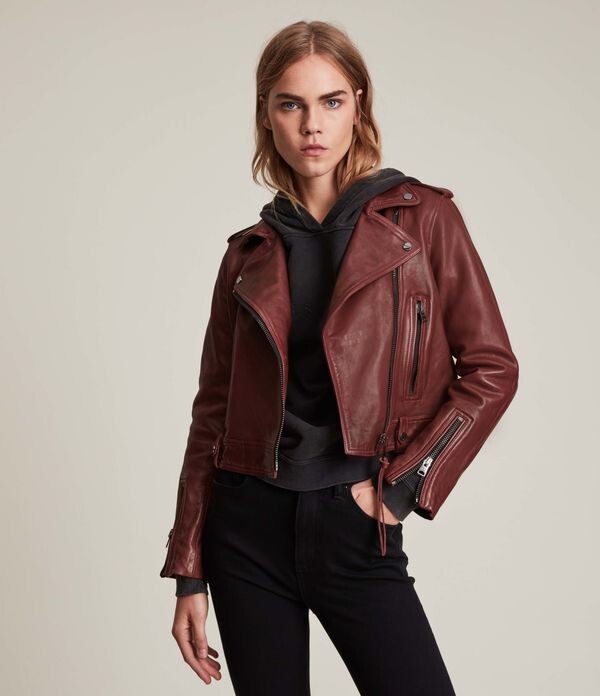 Red Leather Biker Jackets | Shop the world's largest collection of 