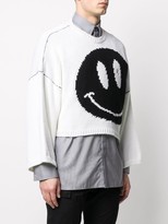 Thumbnail for your product : Raf Simons Cropped Smiley Jumper