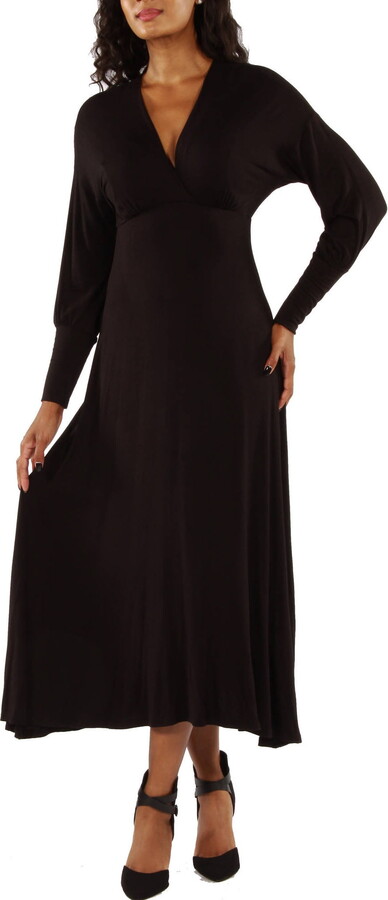 Women’s Long Sleeve Empire Maxi Dress