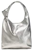 Thumbnail for your product : Loeffler Randall Knotted Metallic Leather Shoulder Bag
