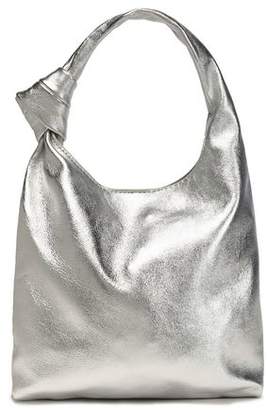 Loeffler Randall Knotted Metallic Leather Shoulder Bag