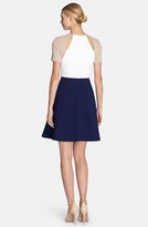 Thumbnail for your product : Catherine Malandrino 'Bird' Colorblock Fit & Flare Ponte Dress