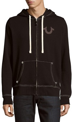 black true religion hoodie