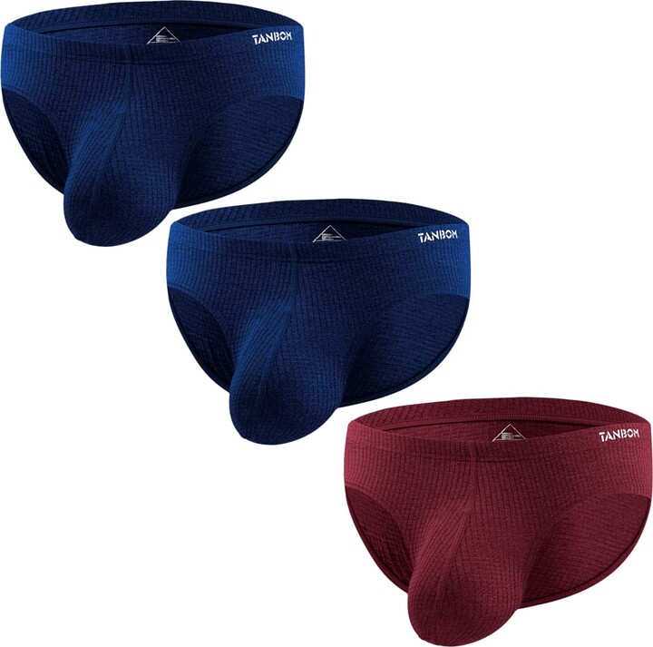 ZUOLAIYIN Mens Bulge Enhancing Briefs Big Bulge Pouch Briefs Low Rise