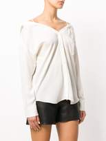 Thumbnail for your product : Theory cold shoulder shirt