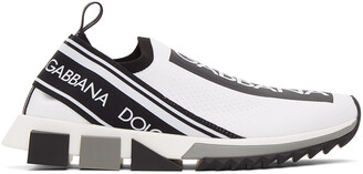 Dolce & Gabbana White Sorrento Slip-On Sneakers
