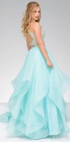 Thumbnail for your product : Jovani A-Line Two Piece Halter Keyhole Prom Dress
