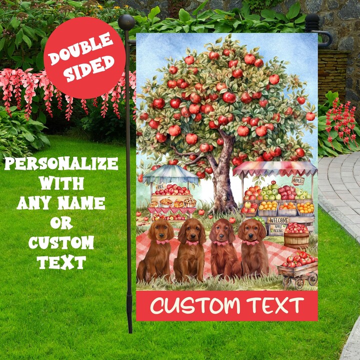 Etsy Irish Setter Dog Home Sweet Truck Decorative Yard Sign Personalized Holiday Gifts For Pet Parents Birthday Party Front Door Garden Flag