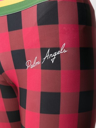 Palm Angels Checked Cycling Shorts