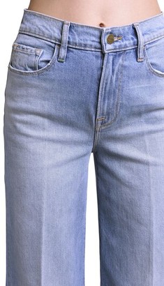 Frame Le Palazzo Wide Leg Cotton Denim Jeans
