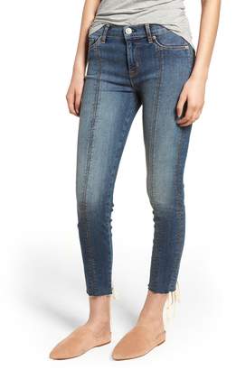 Hudson Nico Lace-Up Crop Skinny Jeans